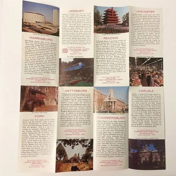 Vintage Pennsylvania Dutch Country Wonderland Museum Caves Brochures Pamphlets - Picture 11 of 12